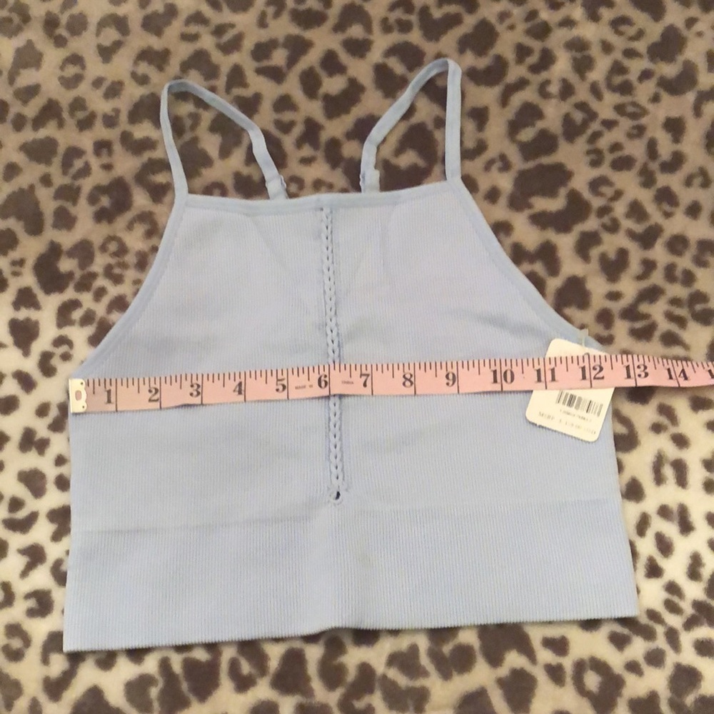 Free People Ignite Braided Set Leggings Crop Top In Peak A Blue Size M/L - Picture 15 of 17
